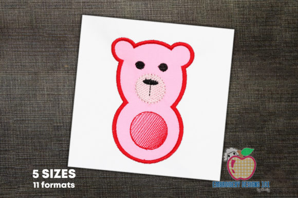 Bear Design Woodland Animal Applique