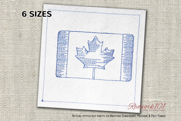 Canada Flag Bluework Embroidery Design Review