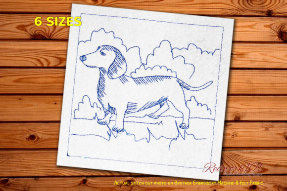 Cute Dachshund Dog Embroidery Review