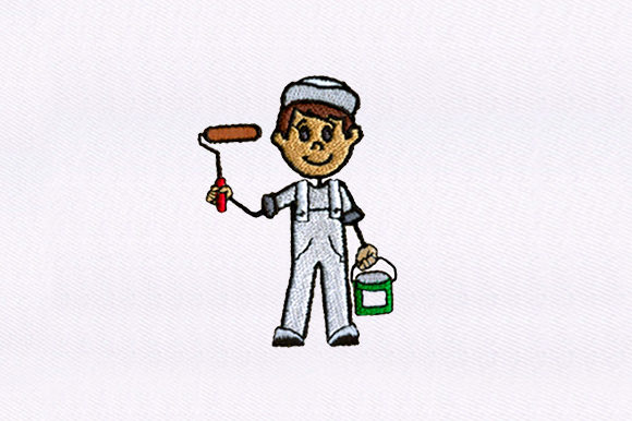 Painting Man Embroidery Review for Boutique Sweatshirts