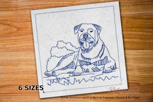 Rottweiler Lineart Embroidery Review