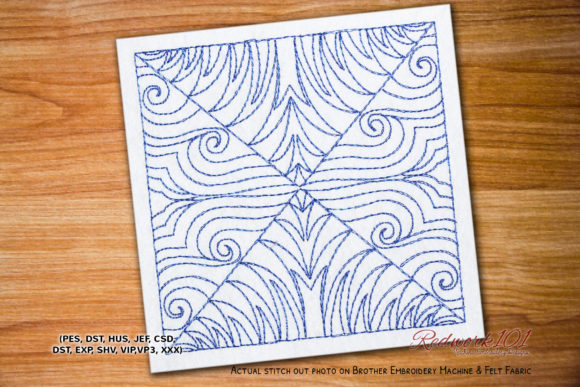 Skyline Design Lineart for Seasonal Embroidery